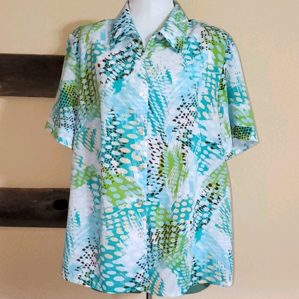 Vintage Allison Daley Plus Size Blouse 22W